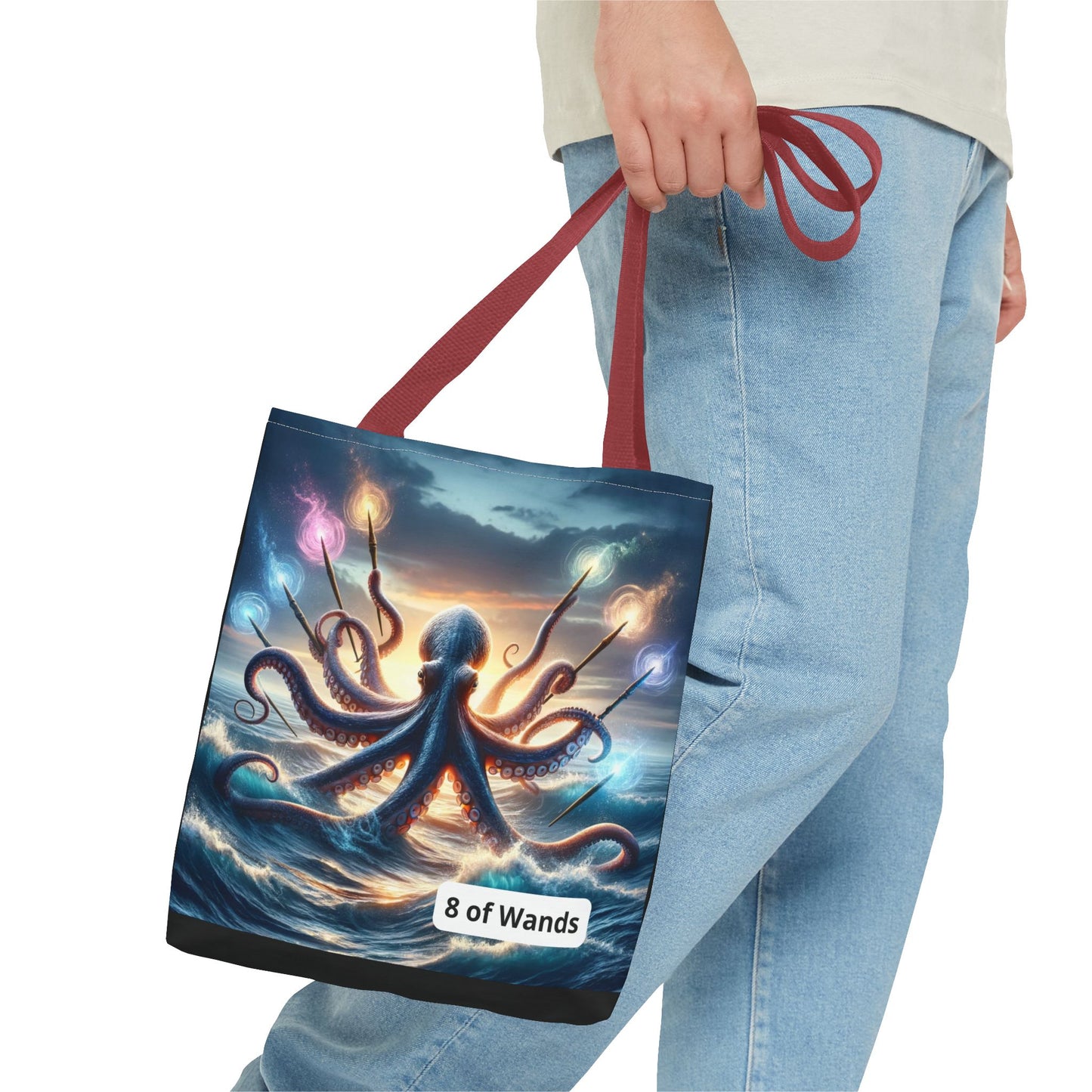 Octopus with 8 Wands Tote Bag (AOP)