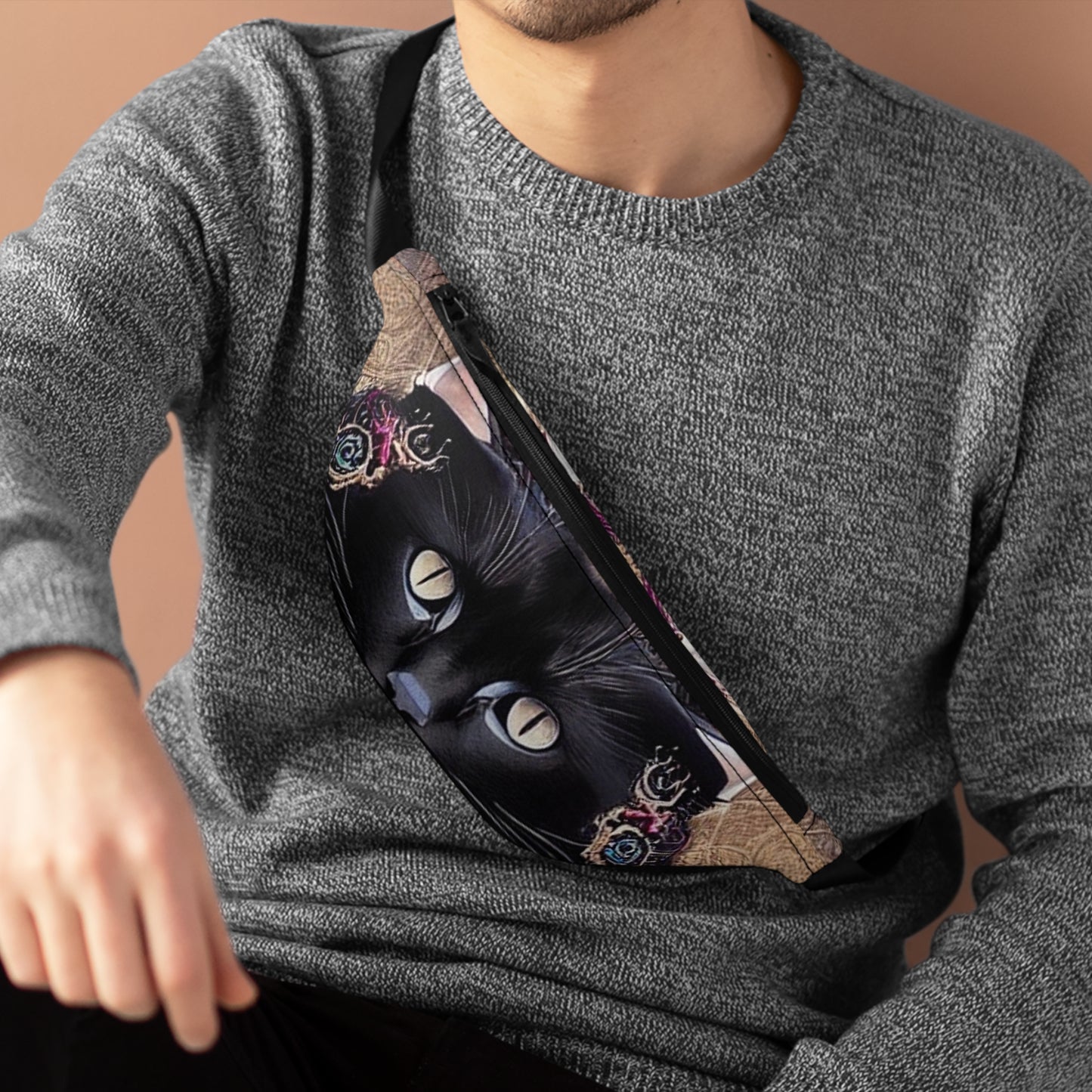 Black Cat Fanny Pack