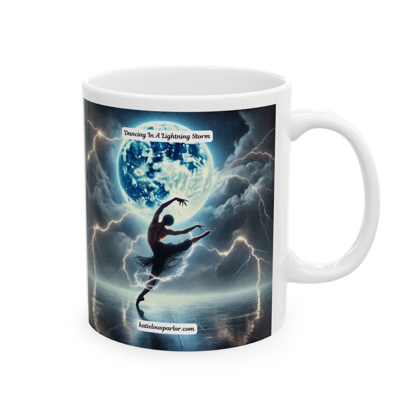 Dancing in a Lightning Storm Ceramic Mug, (11oz, 15oz)