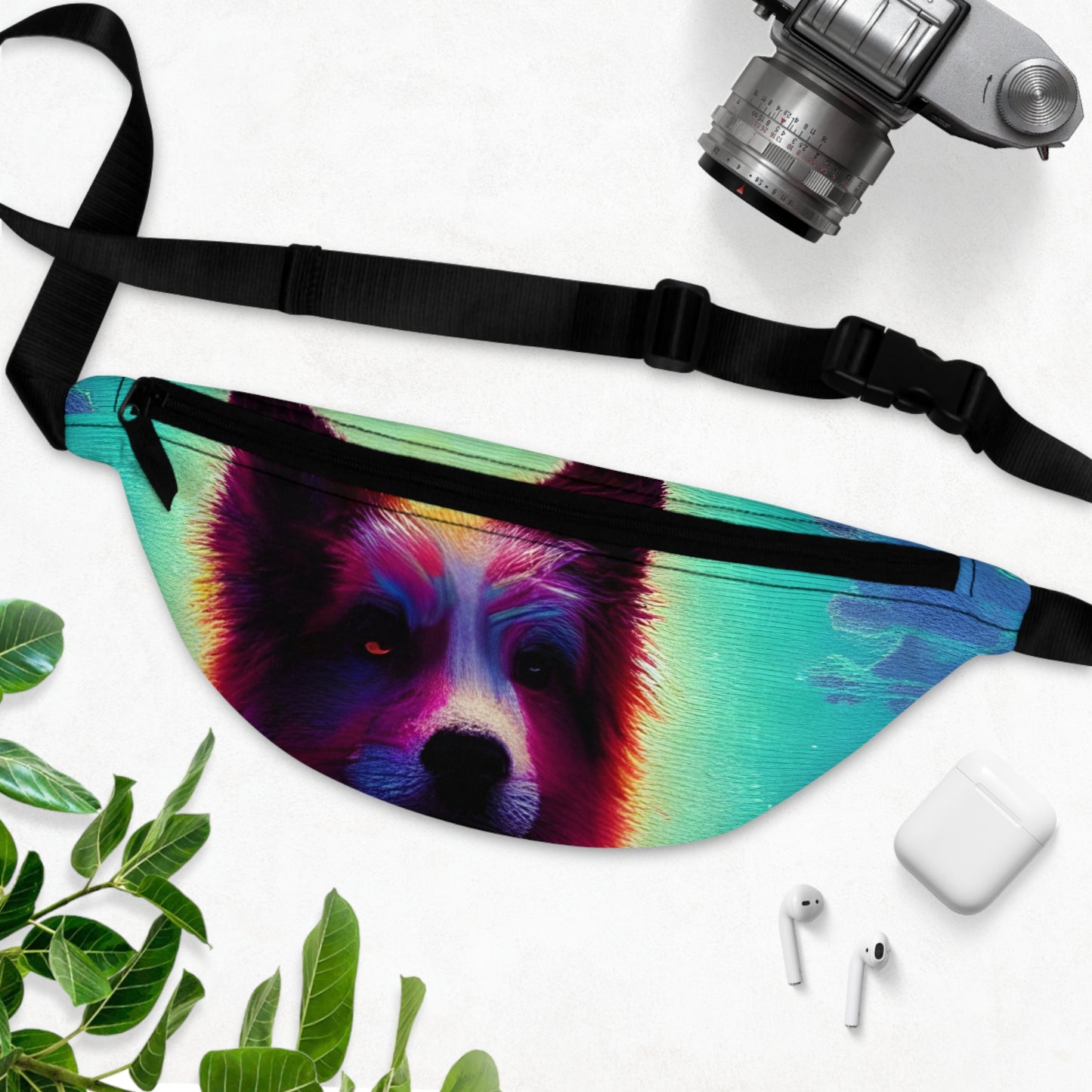 Psychedelic Doggo Fanny Pack-ThePottersStones
