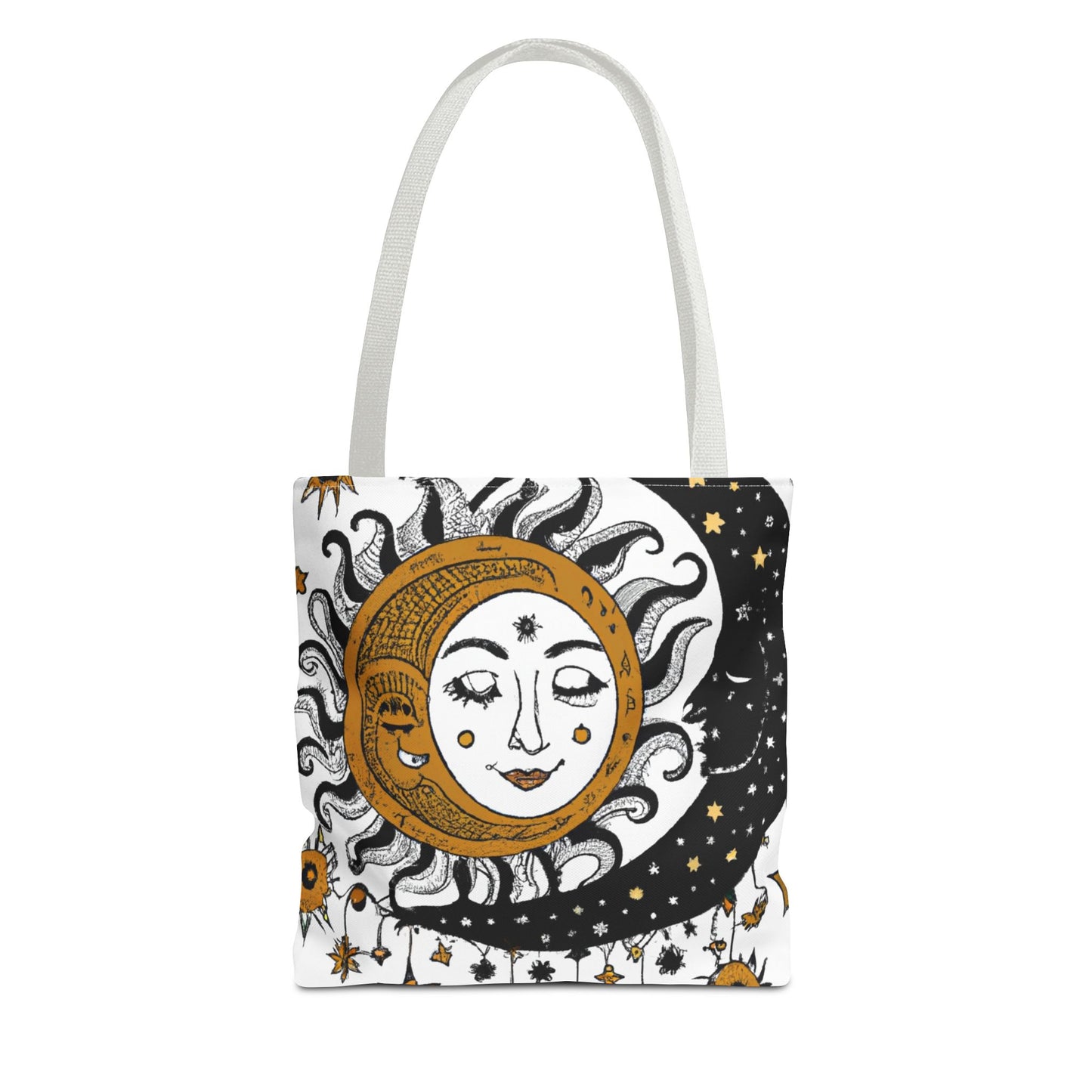 Boho Sun and New Moon Tote Bag (AOP)
