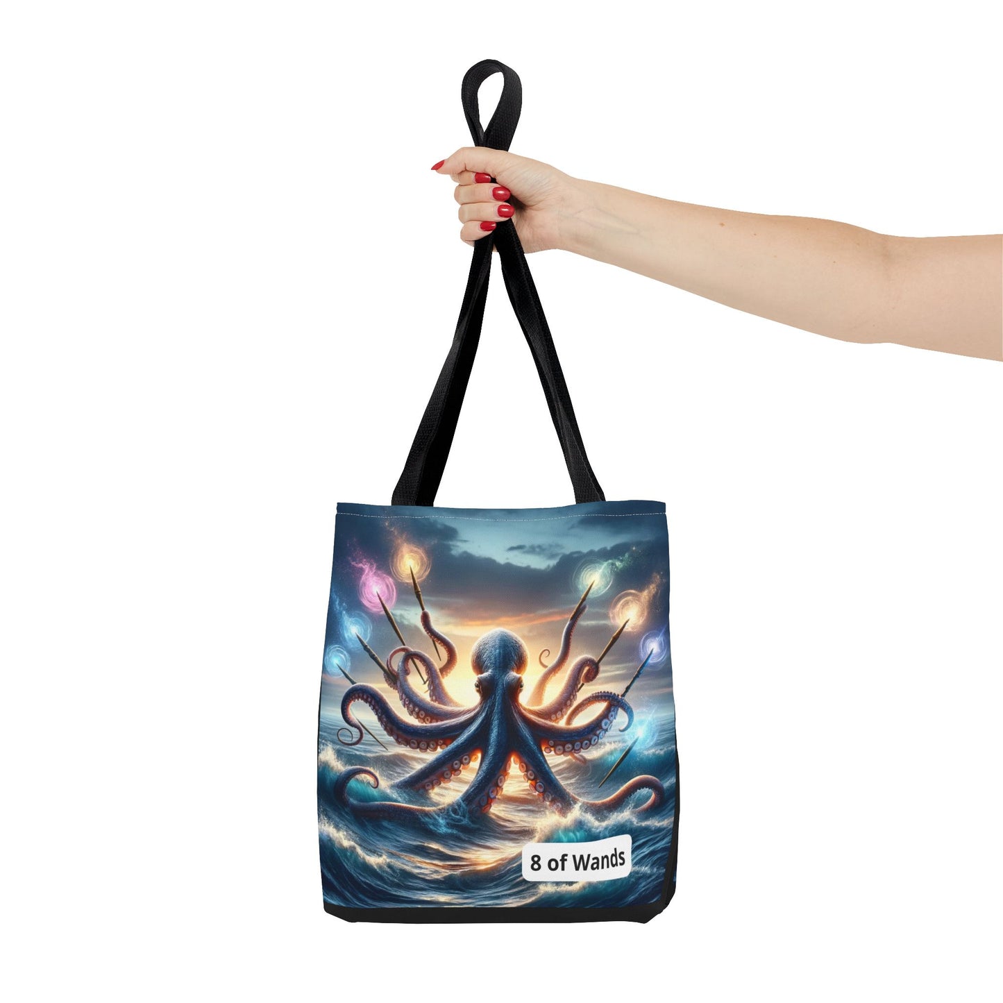 Octopus with 8 Wands Tote Bag (AOP)