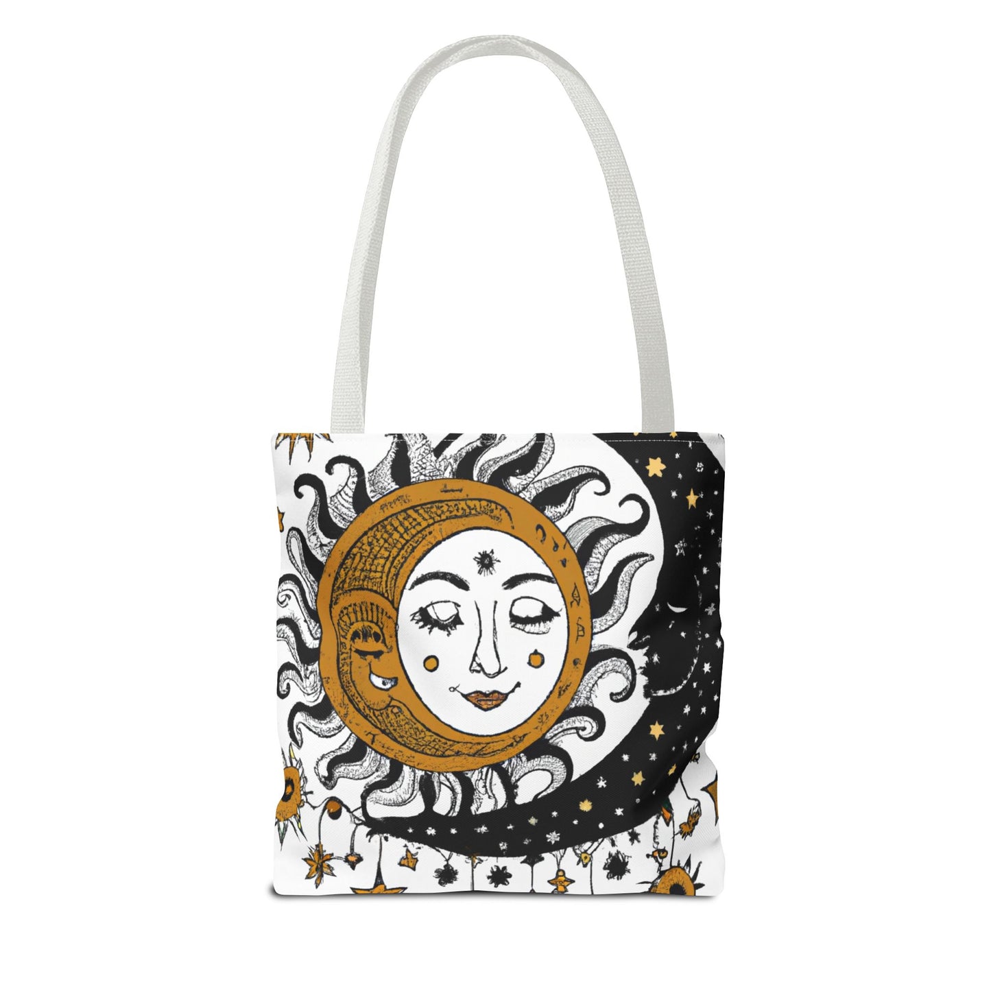 Boho Sun and New Moon Tote Bag (AOP)