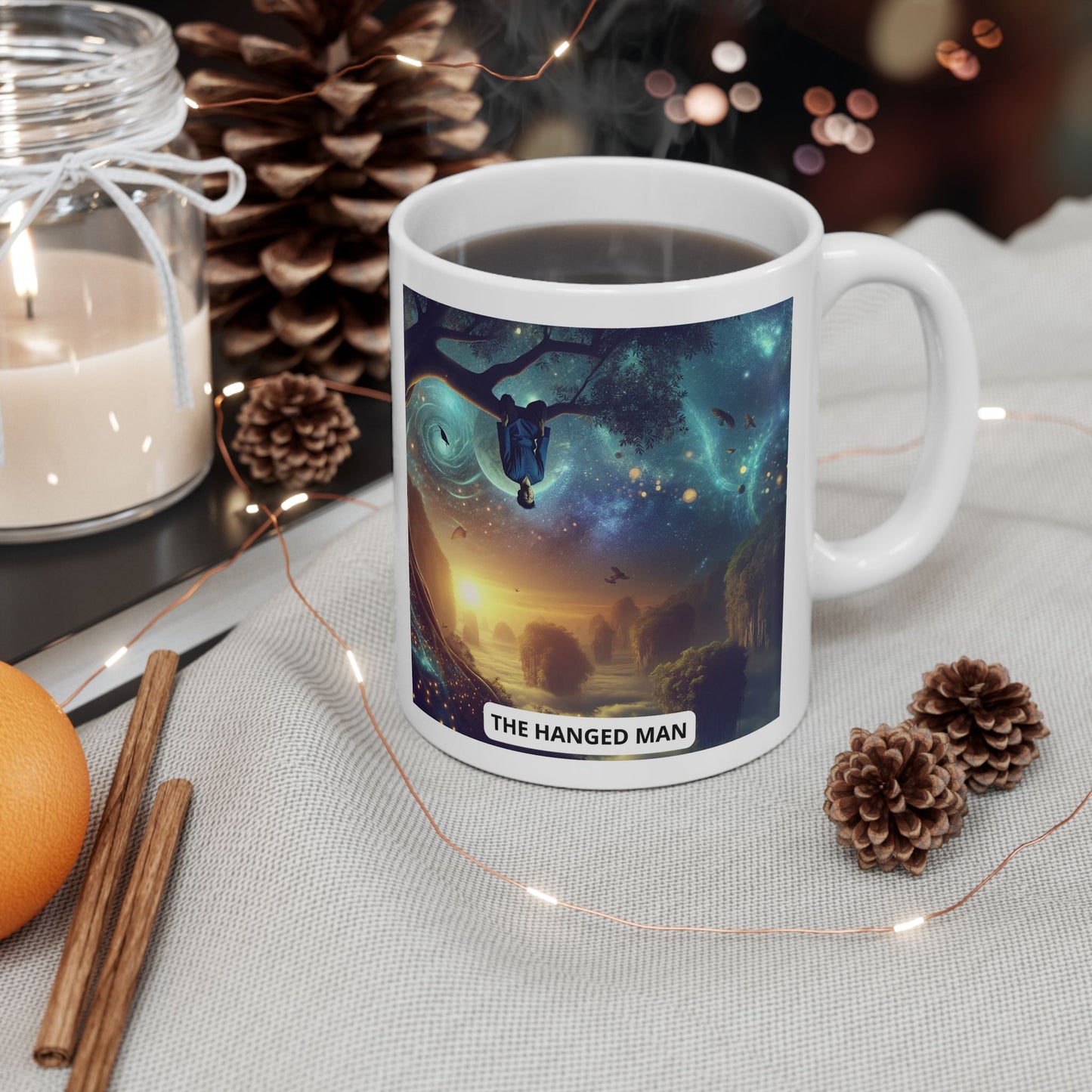 Hanged Man Ceramic Mug 11oz, 15oz