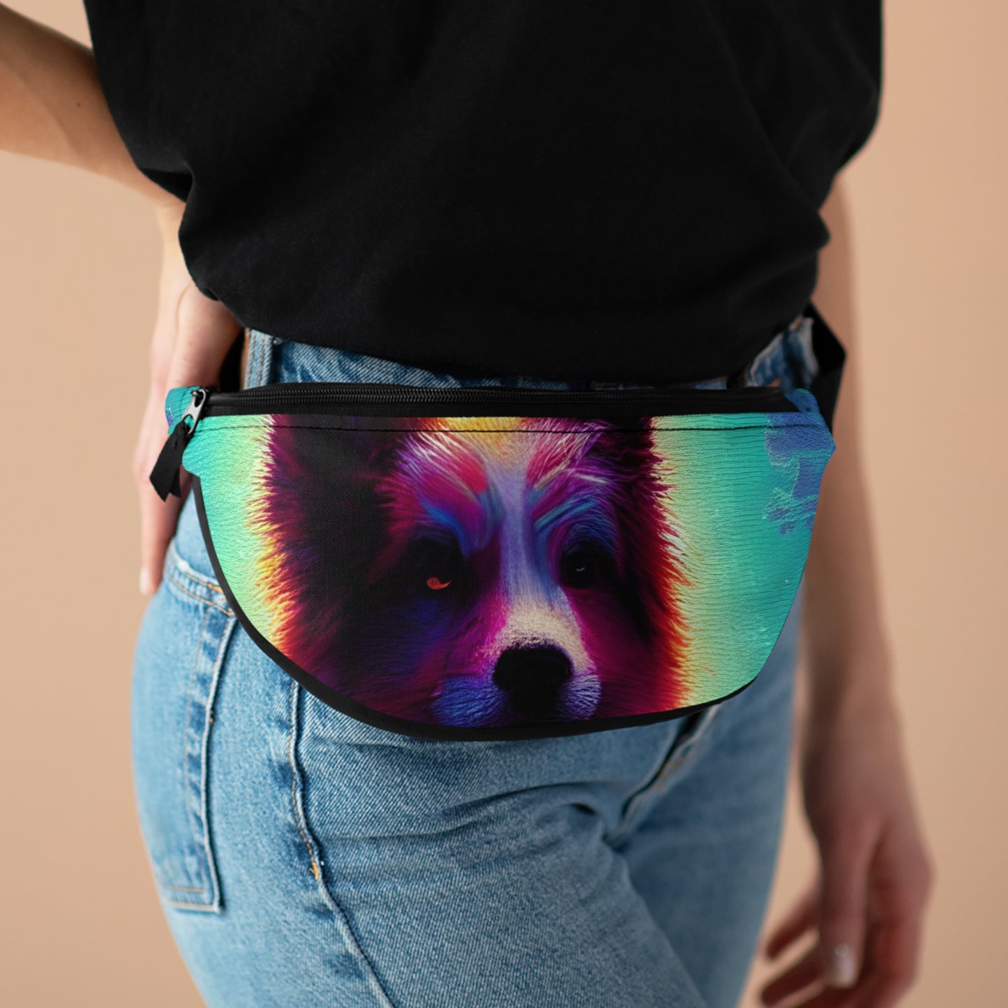 Psychedelic Doggo Fanny Pack-ThePottersStones
