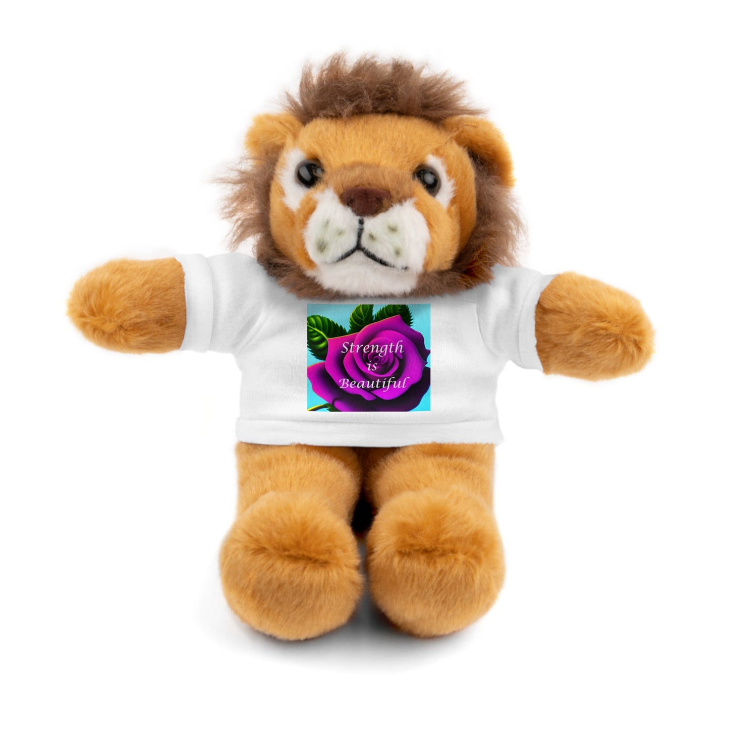 Stuffed Animals with "Strength is Beautiful" Tee