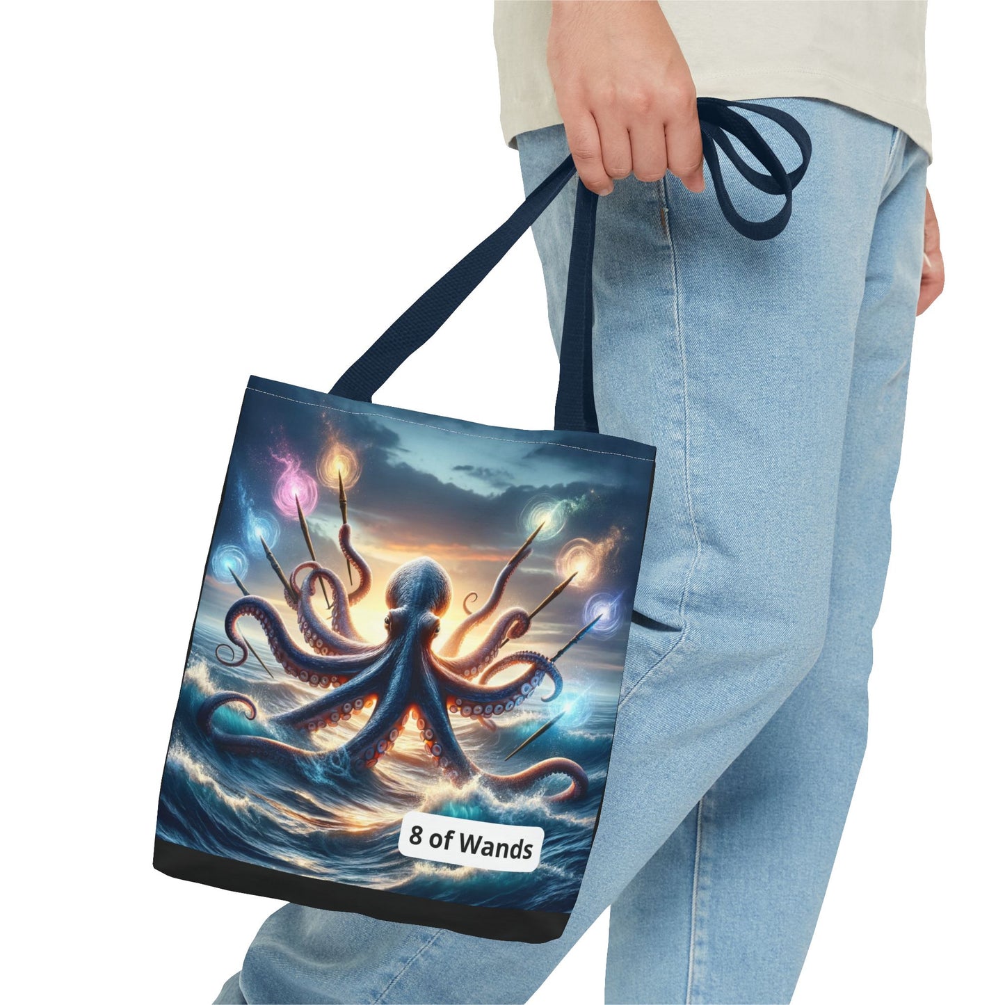 Octopus with 8 Wands Tote Bag (AOP)