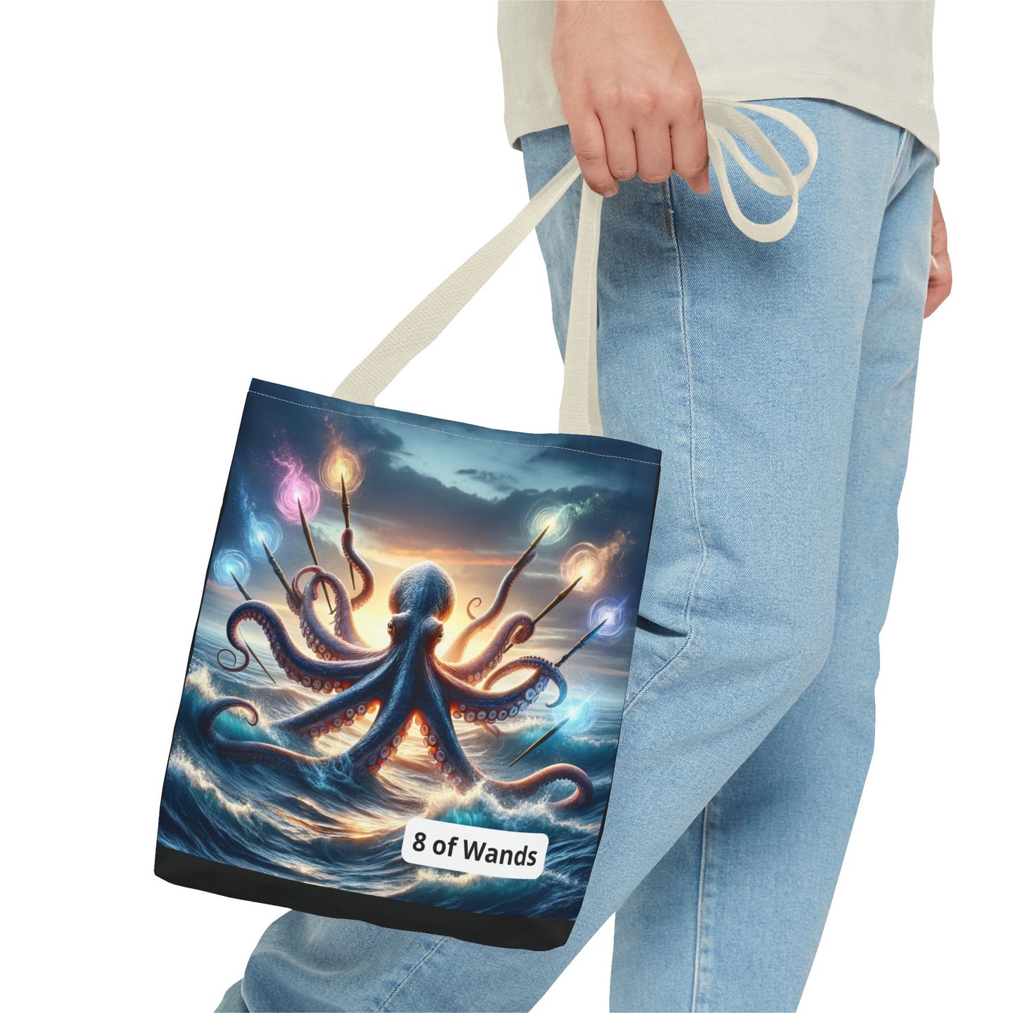Octopus with 8 Wands Tote Bag (AOP)