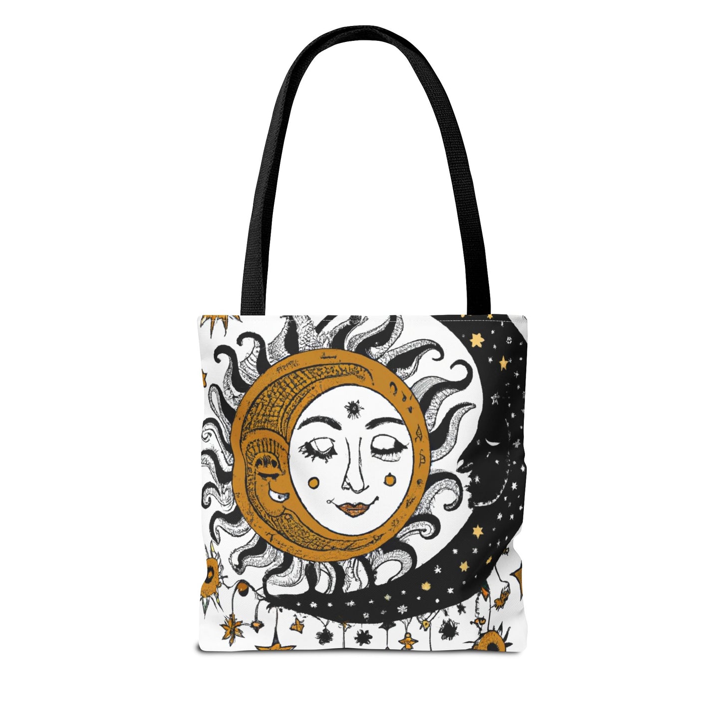 Boho Sun and New Moon Tote Bag (AOP)