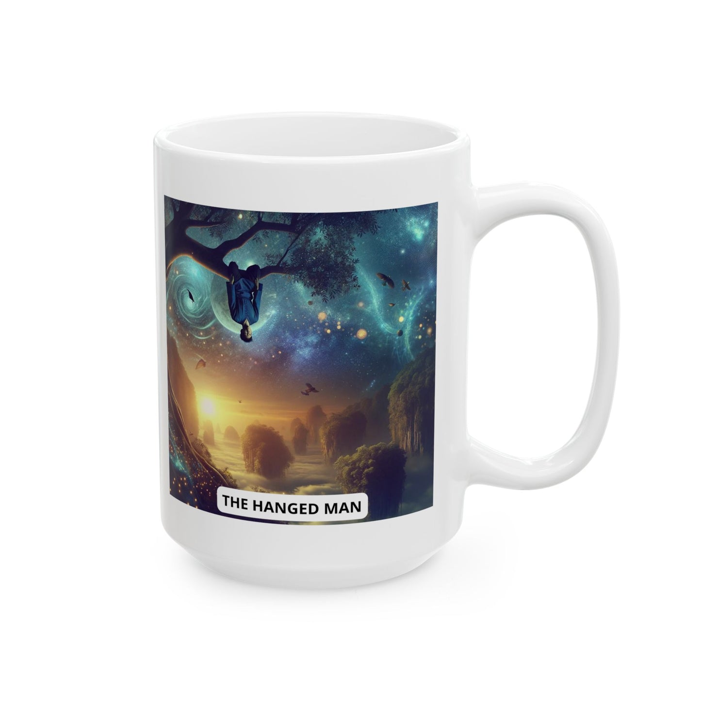 Hanged Man Ceramic Mug 11oz, 15oz