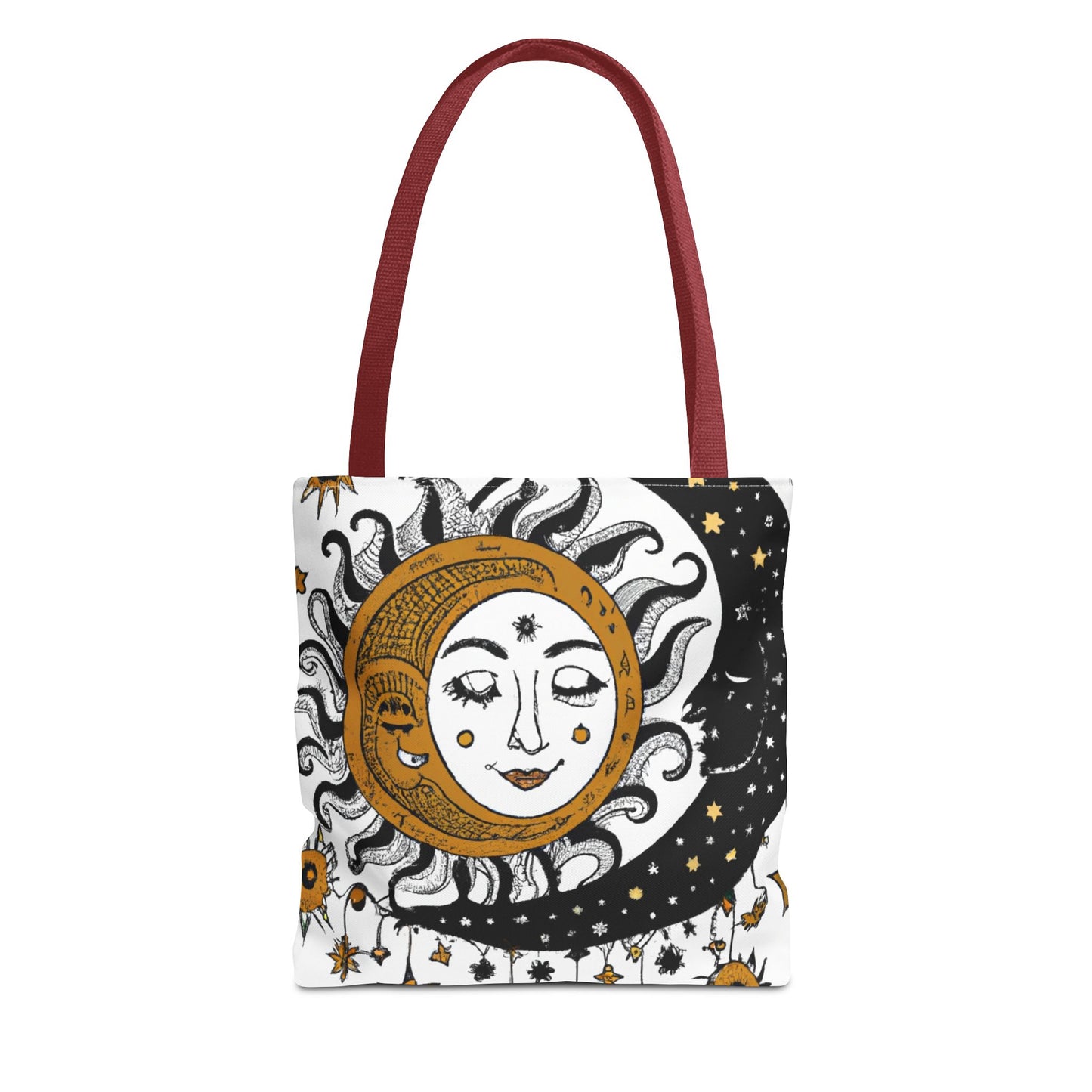 Boho Sun and New Moon Tote Bag (AOP)