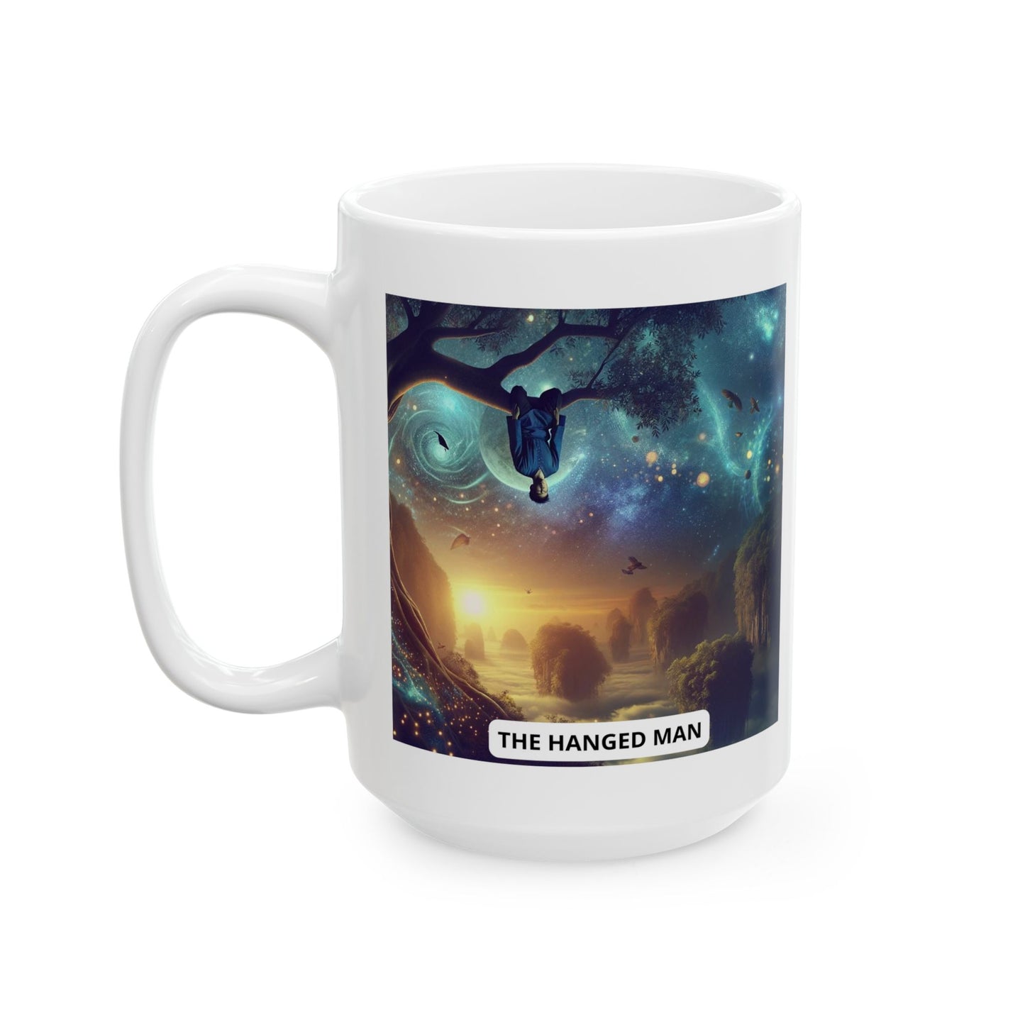 Hanged Man Ceramic Mug 11oz, 15oz