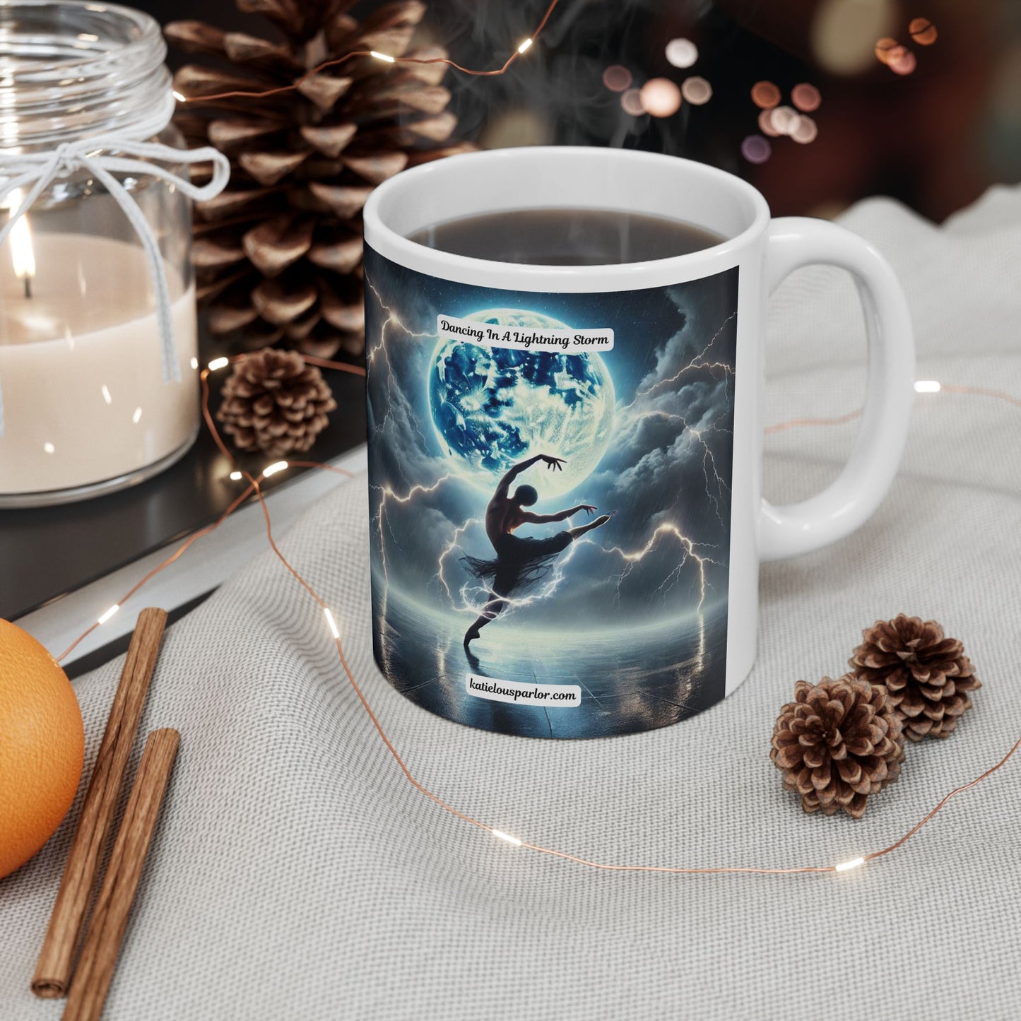 Dancing in a Lightning Storm Ceramic Mug, (11oz, 15oz)