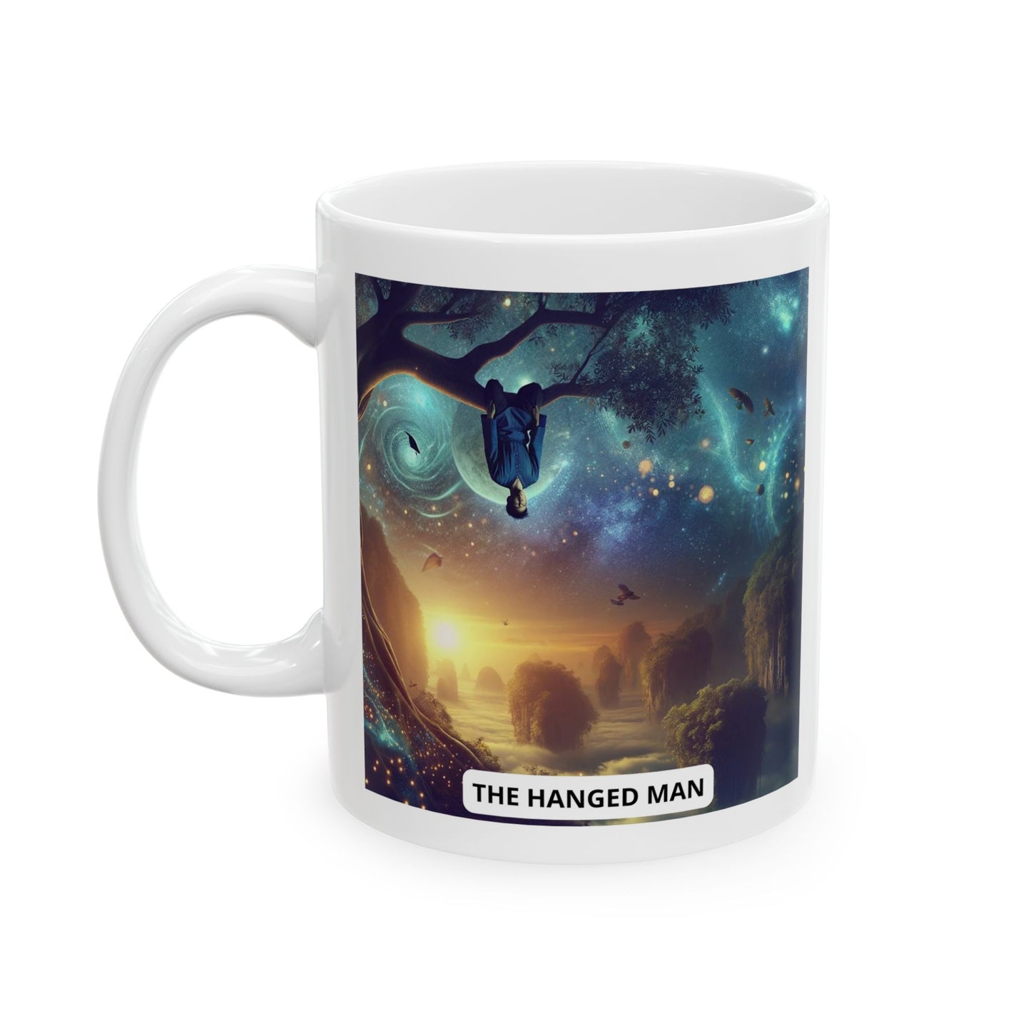 Hanged Man Ceramic Mug 11oz, 15oz