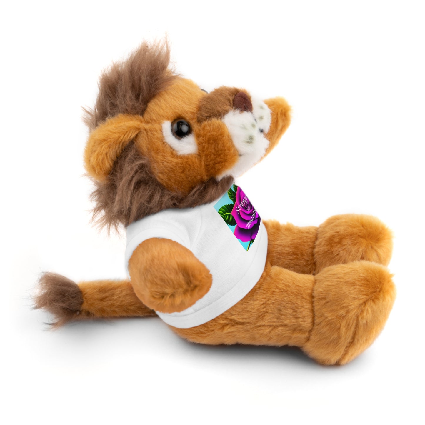 Stuffed Animals with "Strength is Beautiful" Tee