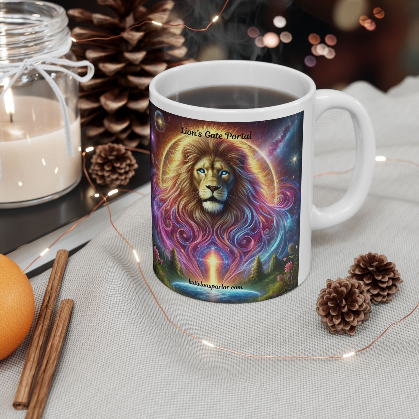 Lion's Gate Portal Ceramic Mug, (11oz, 15oz)