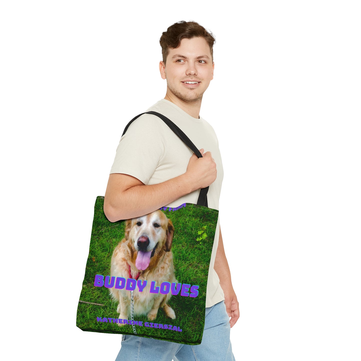 Buddy Loves Tote Bag (AOP)-ThePottersStones