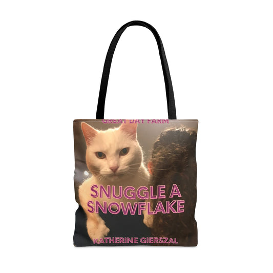 Snuggle a Snowflake Tote Bag (AOP)-ThePottersStones