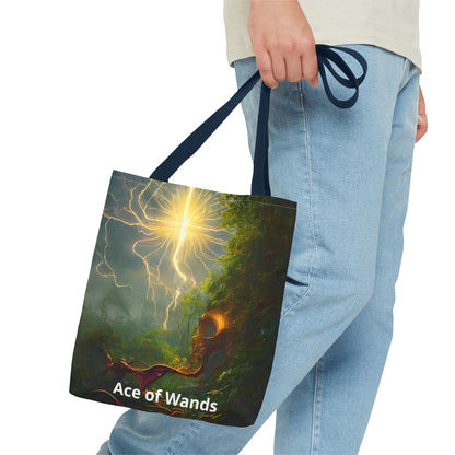 Ace of Wands Tote Bag (AOP)