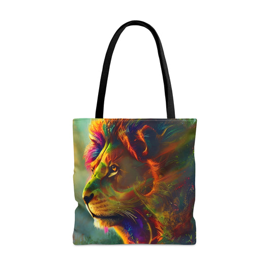 Psychedelic Lion Tote Bag (AOP)-ThePottersStones