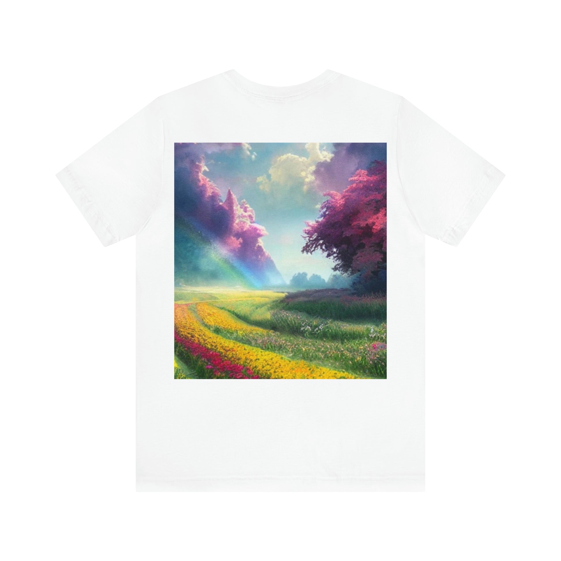 Sky Flower Field Unisex Bella+Canvas Jersey Short Sleeve Tee-ThePottersStones