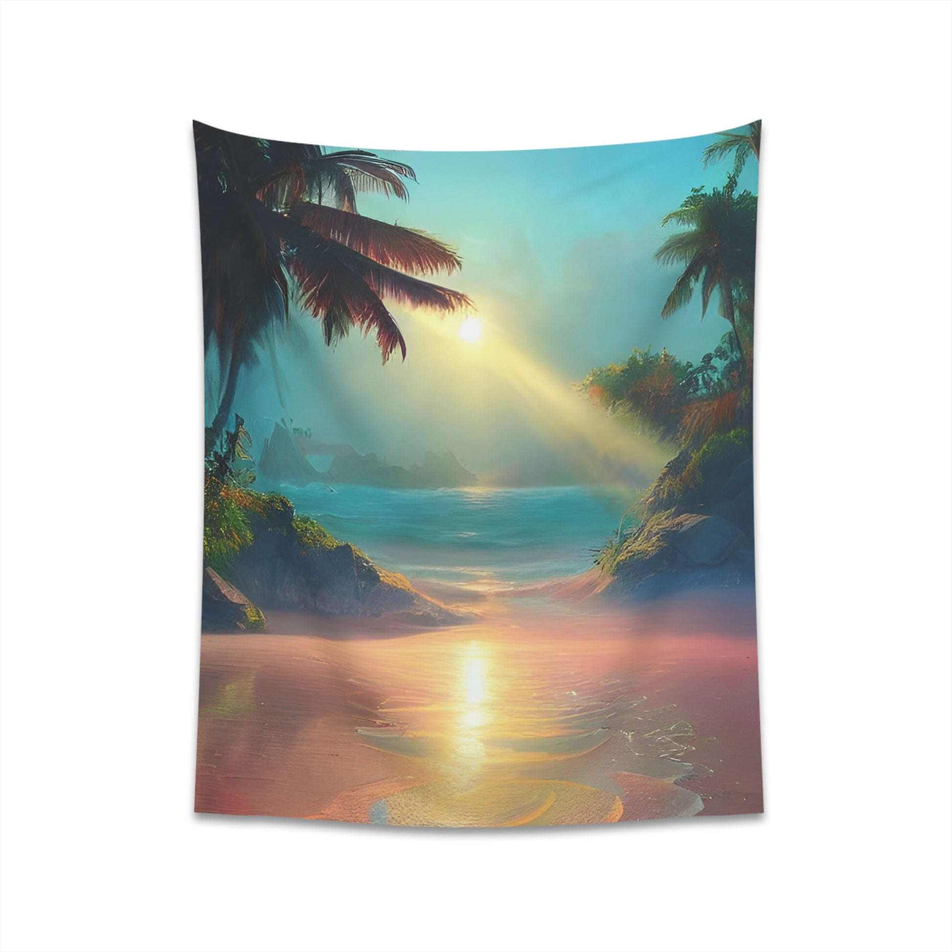 Sunrise Beach Printed Wall Tapestry-ThePottersStones