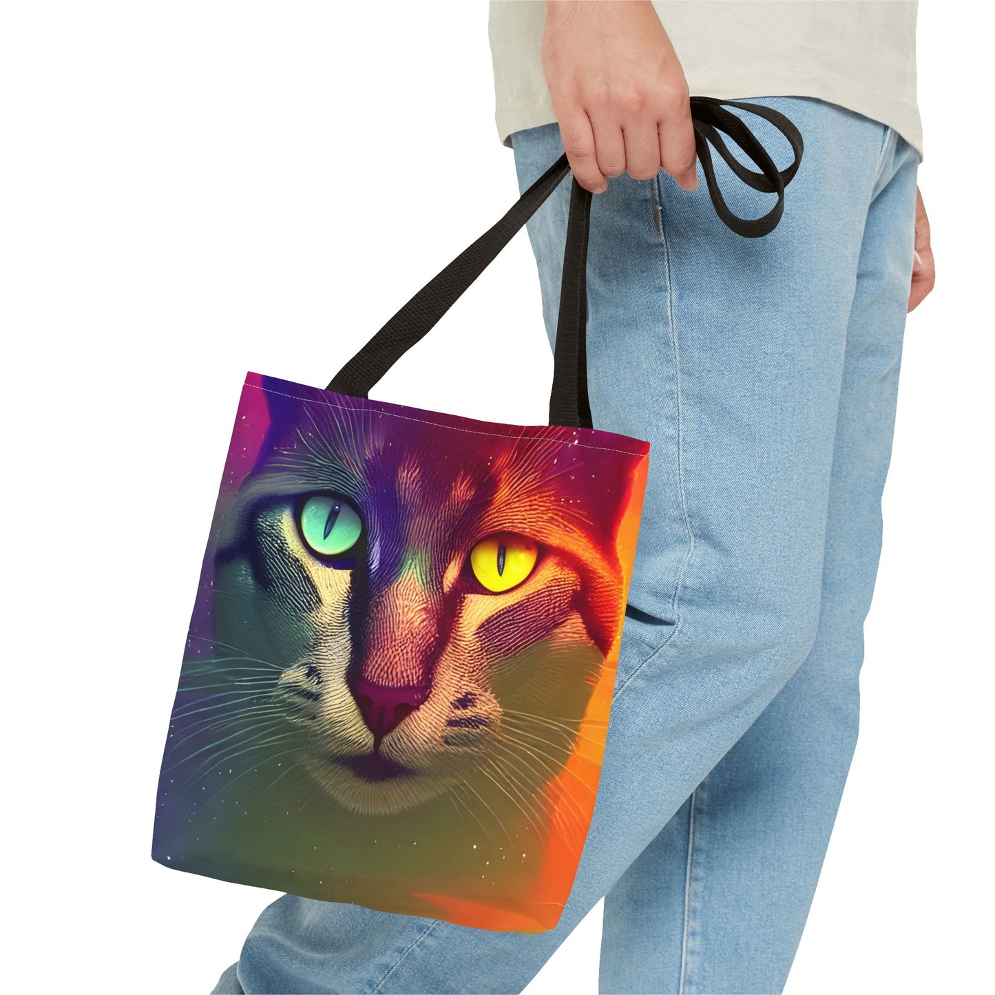 Bright Eyes Good Kitty Tote Bag (AOP)