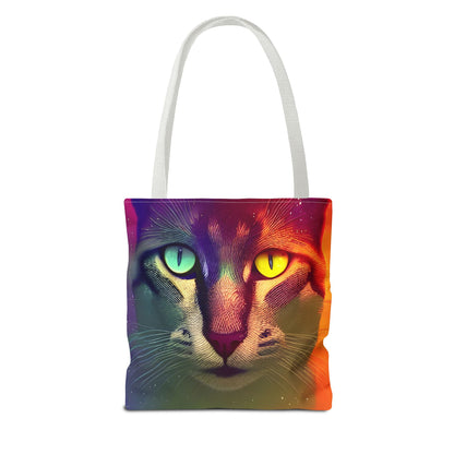 Bright Eyes Good Kitty Tote Bag (AOP)