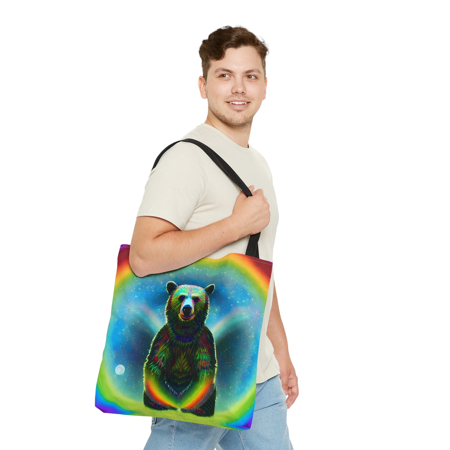 Moon Bear Tote Bag (AOP)-ThePottersStones