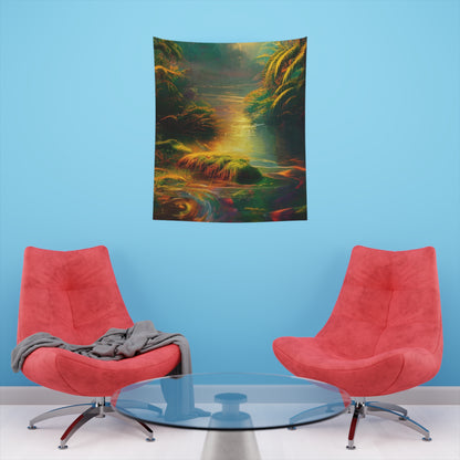 Peaceful River Printed Wall Tapestry-ThePottersStones