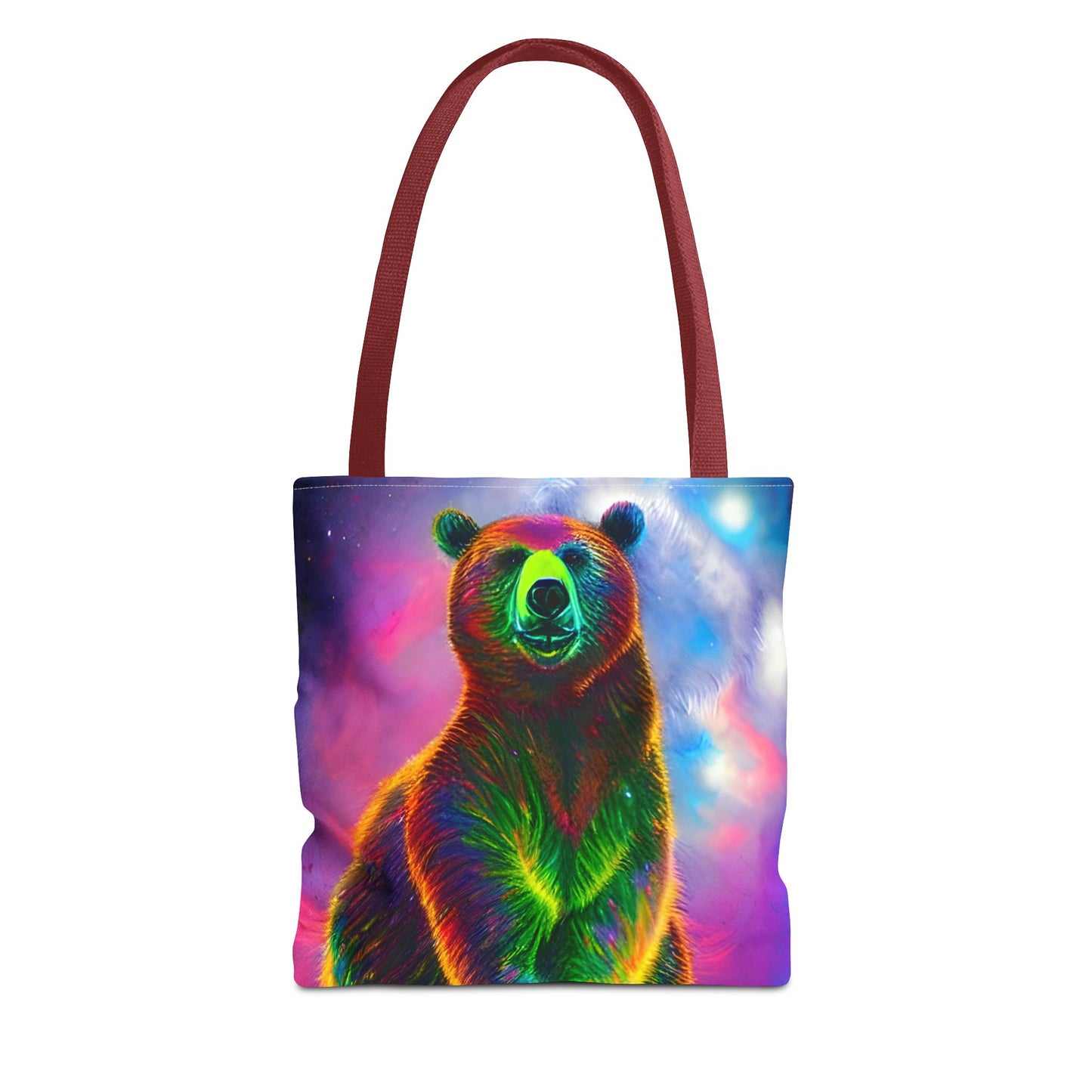 Cosmic Vibing Bear Tote Bag (AOP)