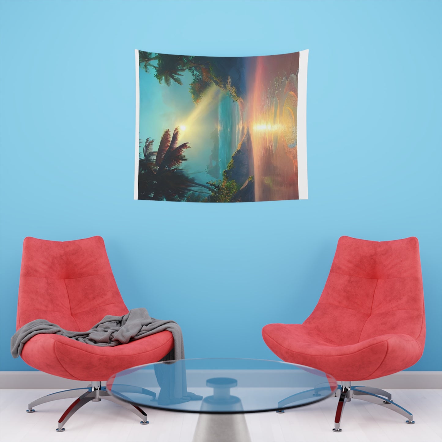 Sunrise Beach Printed Wall Tapestry-ThePottersStones