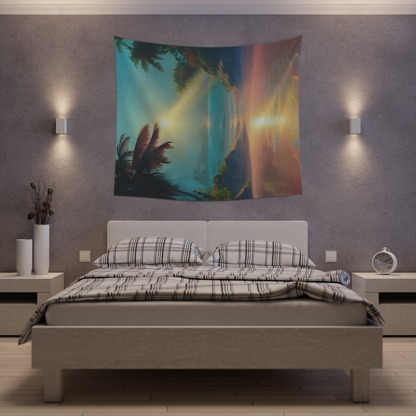 Sunrise Beach Printed Wall Tapestry-ThePottersStones