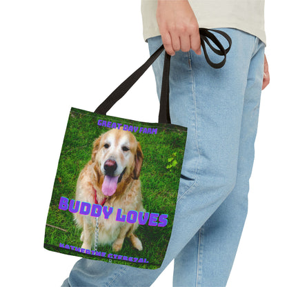 Buddy Loves Tote Bag (AOP)