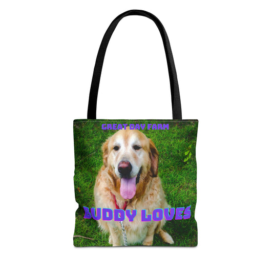 Buddy Loves Tote Bag (AOP)