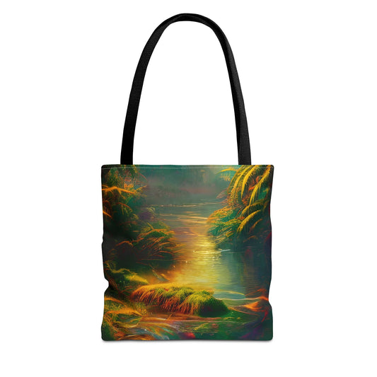 Psychedelic River Tote Bag (AOP)