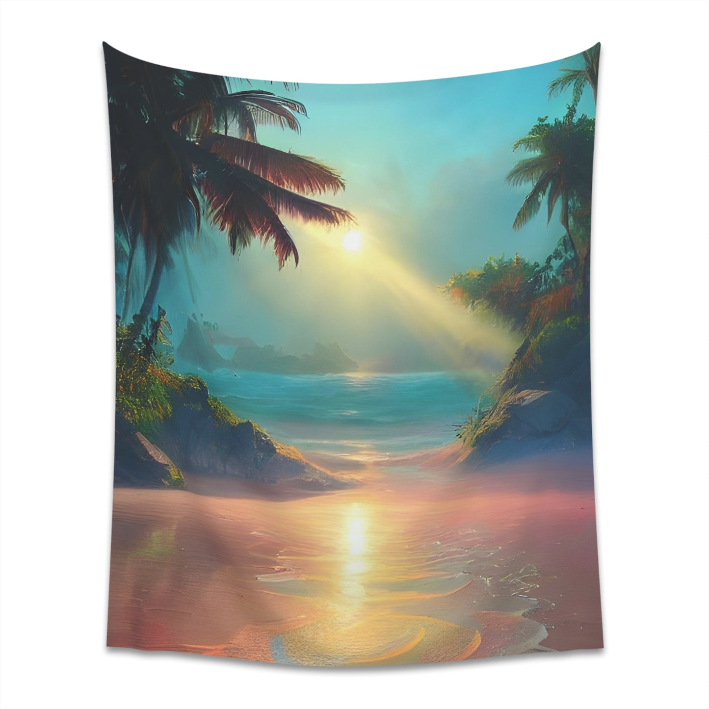 Sunrise Beach Printed Wall Tapestry-ThePottersStones