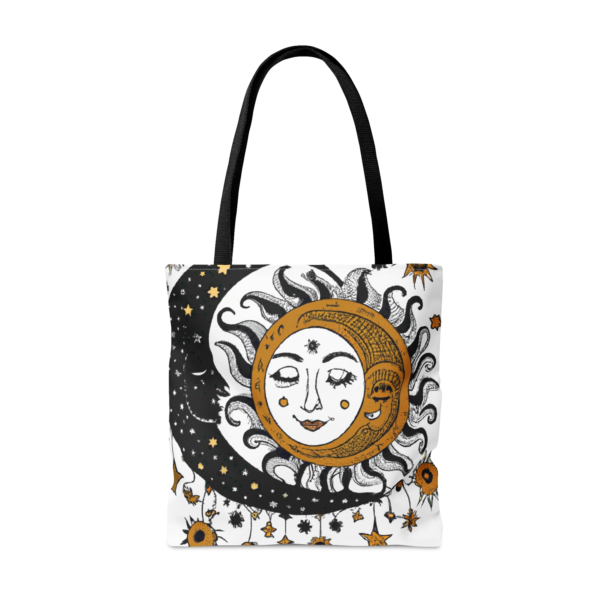 Boho Sun and Moon Design Tote Bag (AOP)-ThePottersStones