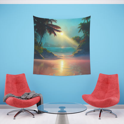 Sunrise Beach Printed Wall Tapestry-ThePottersStones