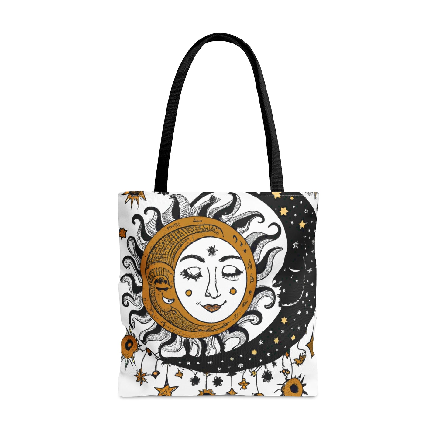 Boho Sun and Moon Design Tote Bag (AOP)-ThePottersStones