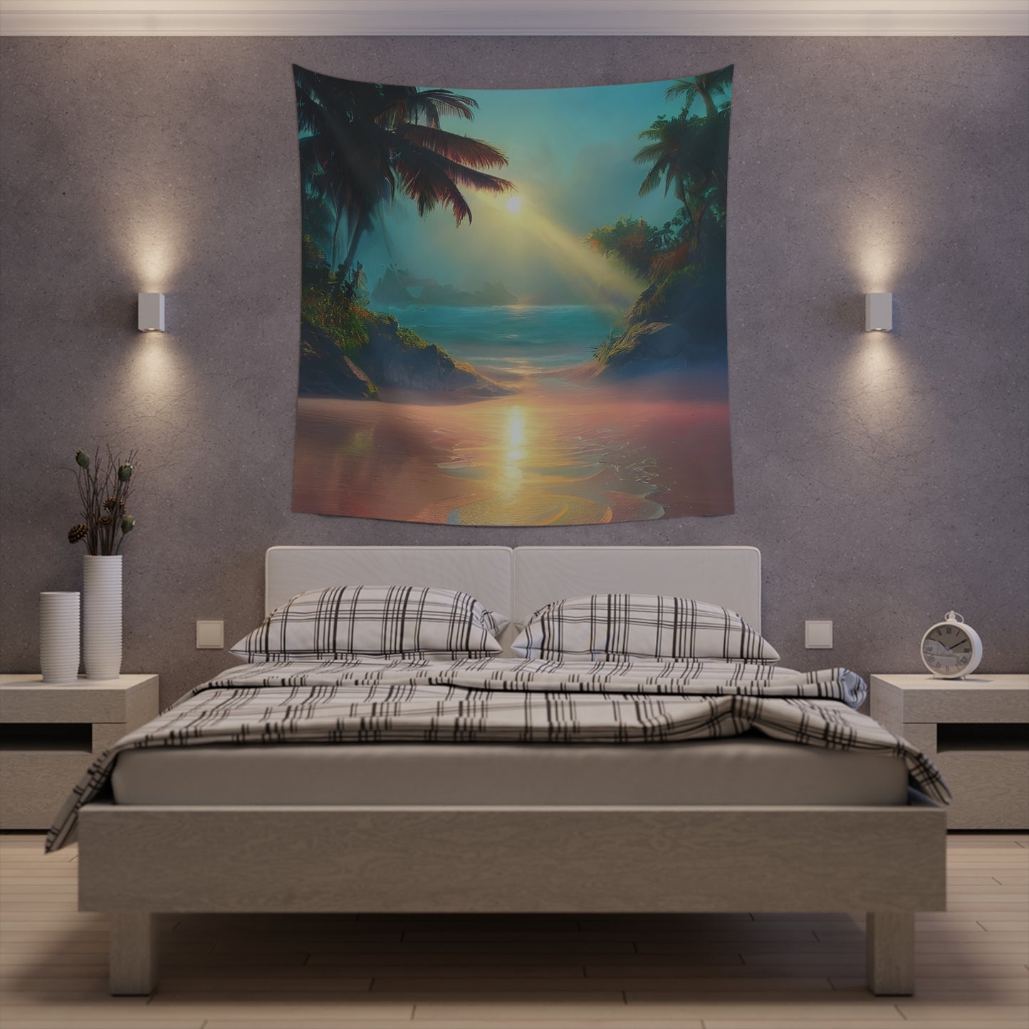 Sunrise Beach Printed Wall Tapestry-ThePottersStones