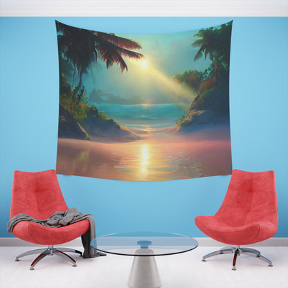 Sunrise Beach Printed Wall Tapestry-ThePottersStones