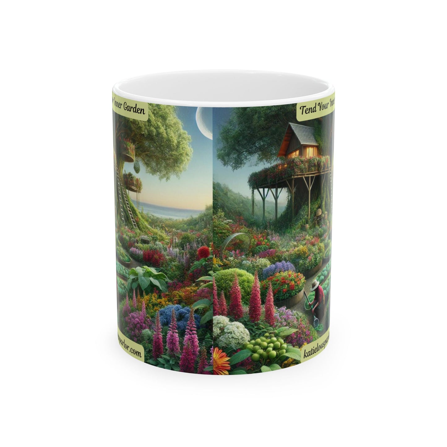 Inner Garden Ceramic Mug, (11oz, 15oz)