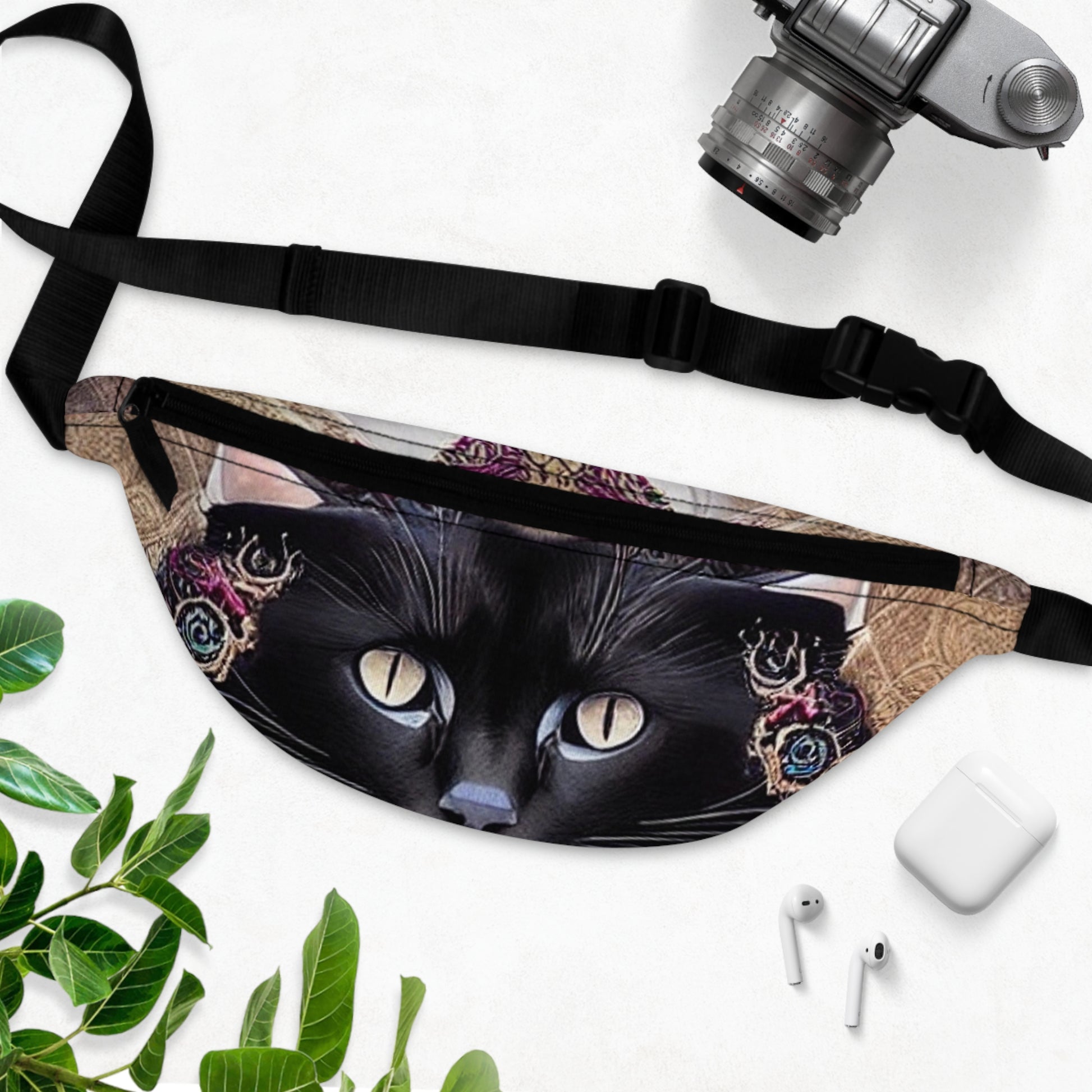 Black Cat Fanny Pack-ThePottersStones