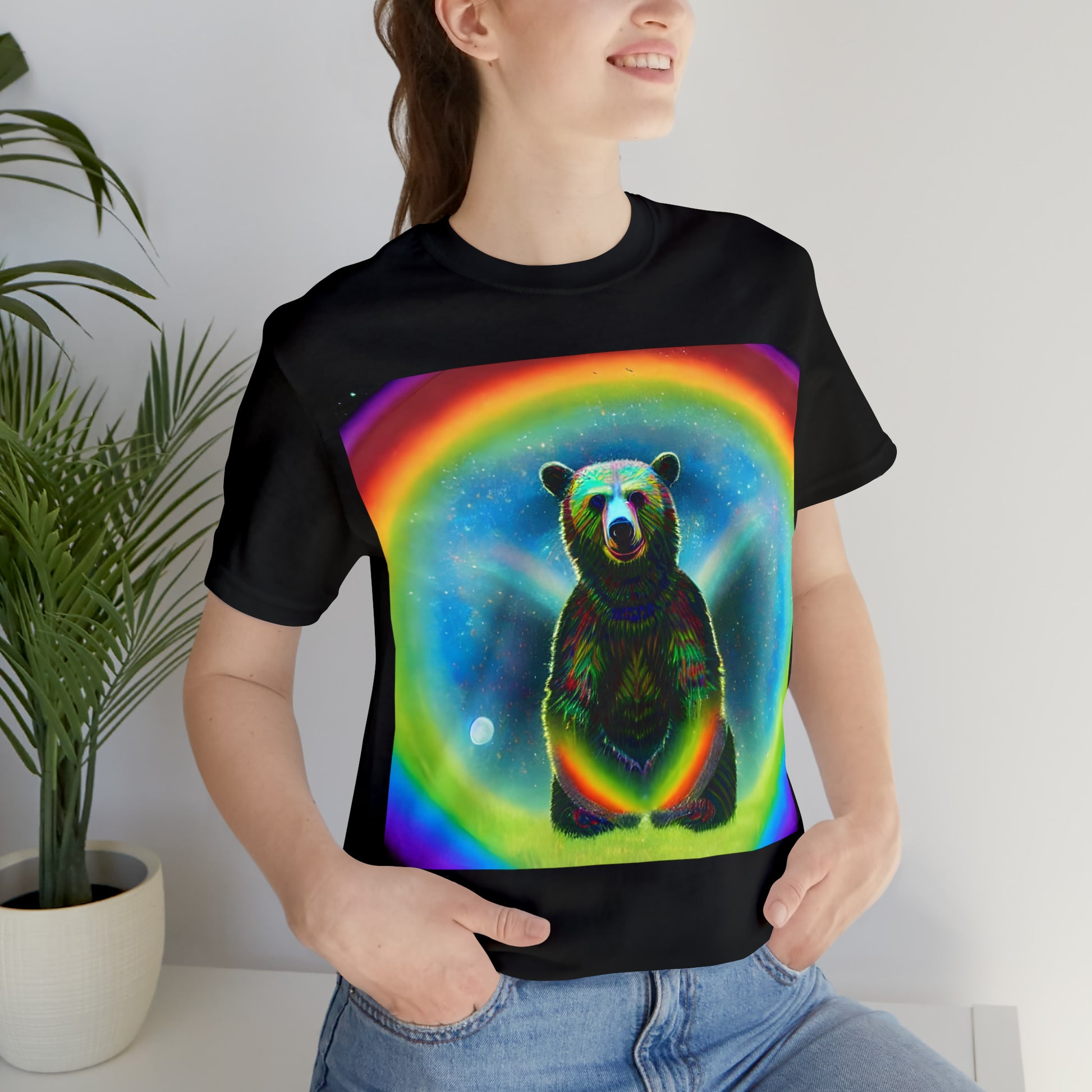 Moon Bear Unisex Jersey Short Sleeve Tee-ThePottersStones