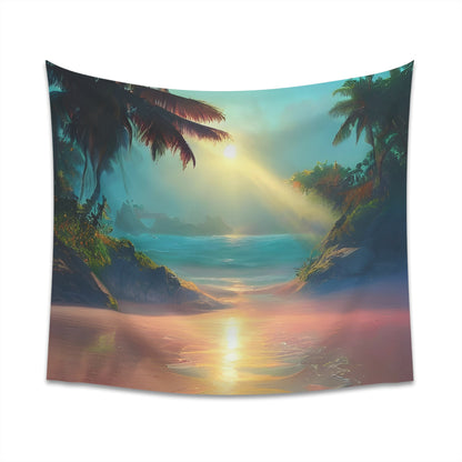 Sunrise Beach Printed Wall Tapestry-ThePottersStones