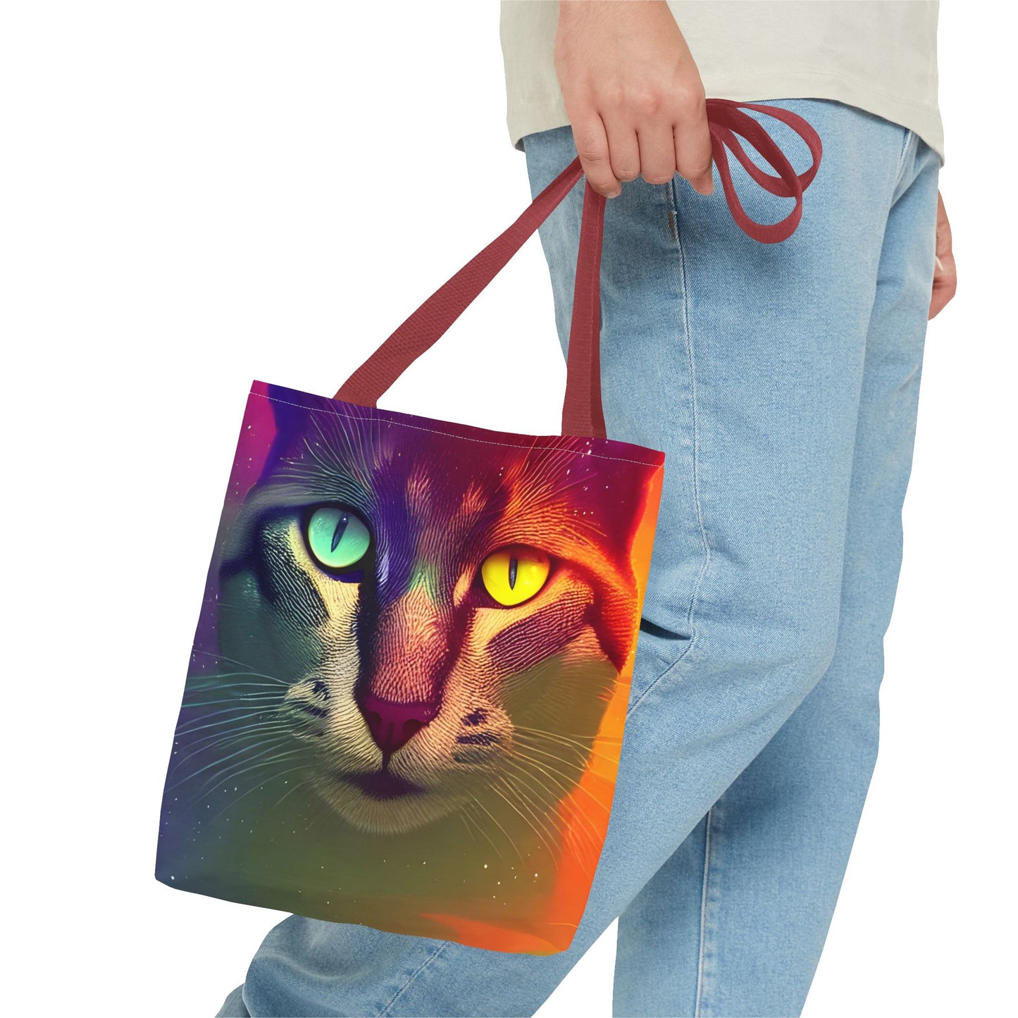 Bright Eyes Good Kitty Tote Bag (AOP)