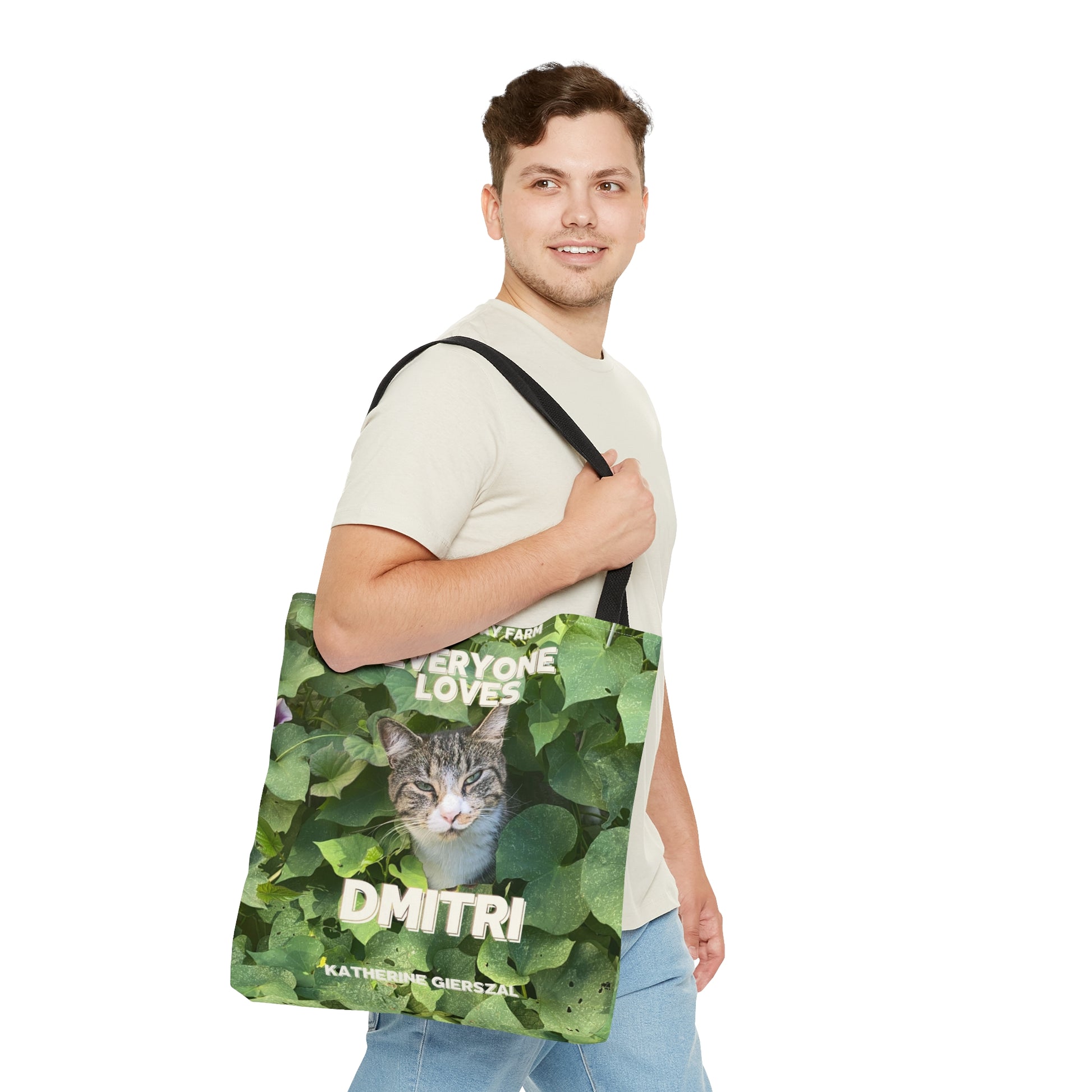 Everyone Loves Dmitri Tote Bag (AOP)-ThePottersStones