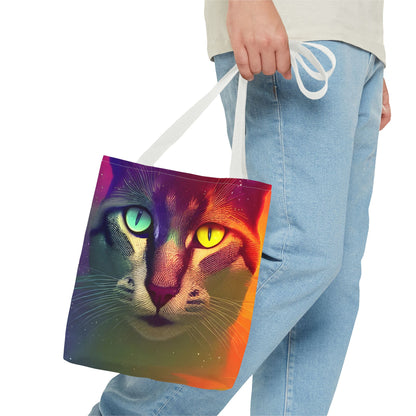 Bright Eyes Good Kitty Tote Bag (AOP)