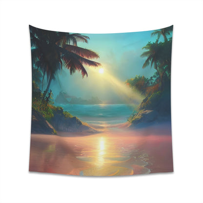 Sunrise Beach Printed Wall Tapestry-ThePottersStones